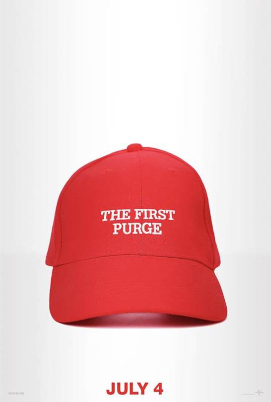 The First Purge poster Graphic Policy