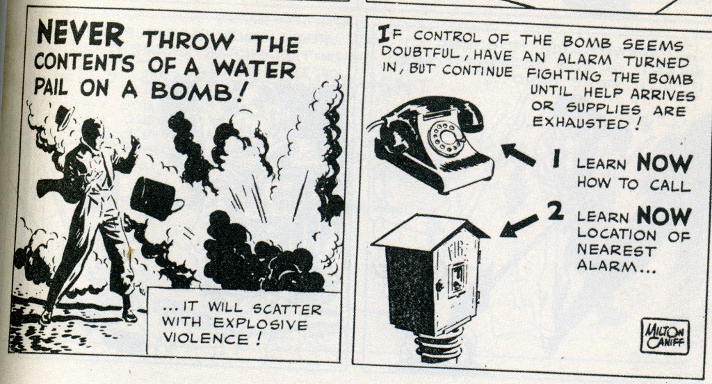 gov comics bomb control Milton Caniff