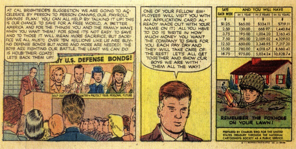 gov comics propaganda mixed with informative Charles Biro creator of Airboy