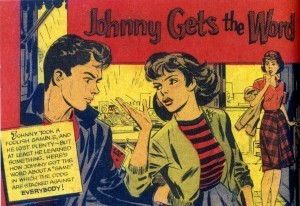 johnny gets the word splash intro page