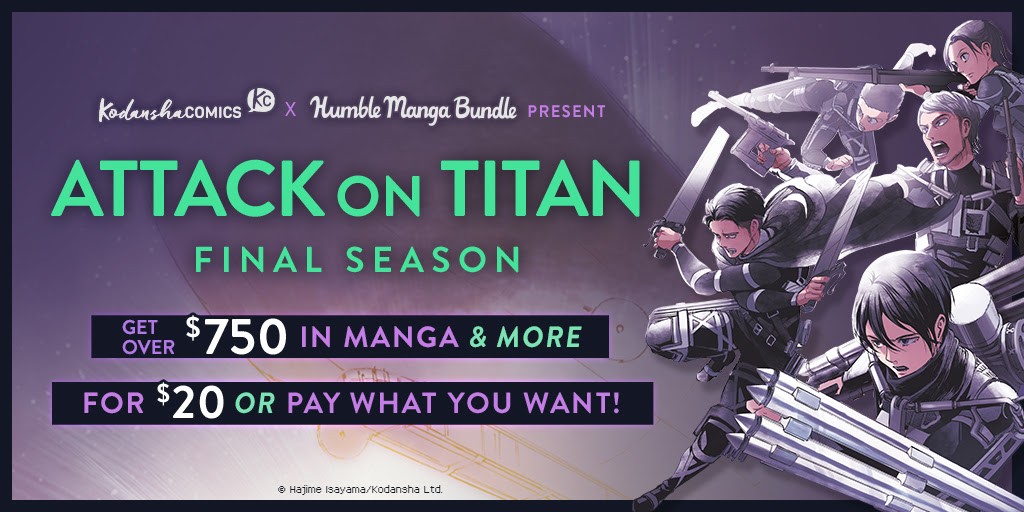 Attack on Titan Final Season Humble Manga Bundle