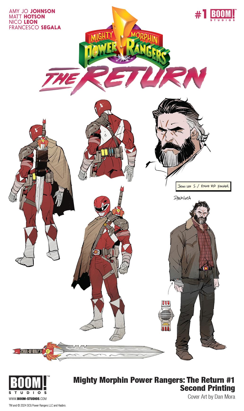 Mighty Morphin Power Rangers: The Return #1 Second Printing