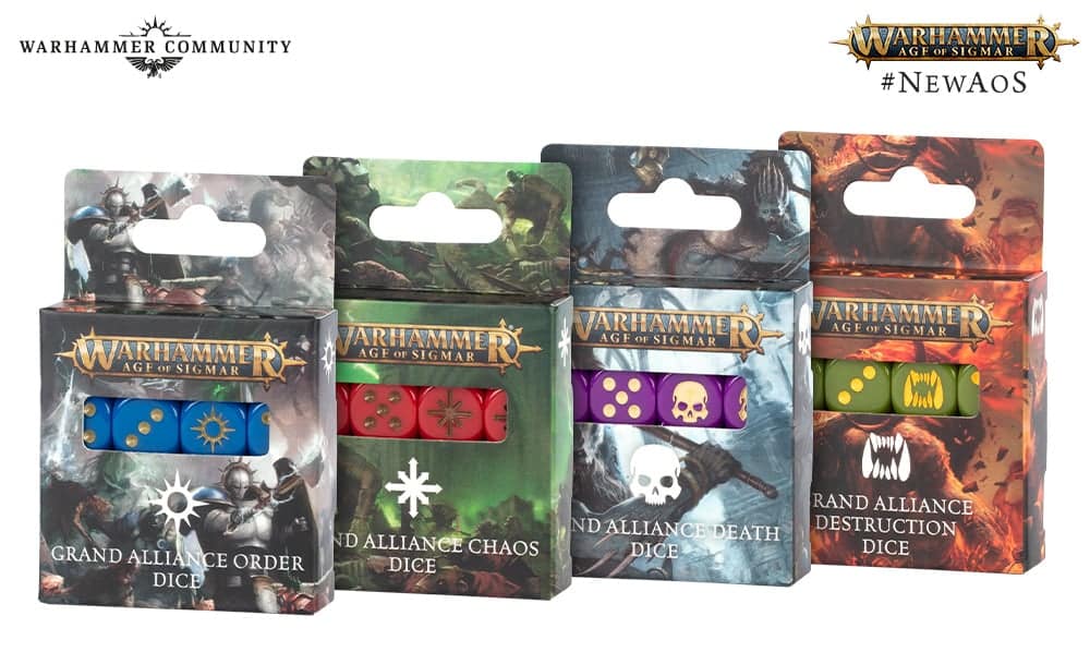 Warhammer Age of Sigmar Grand Alliance Dice