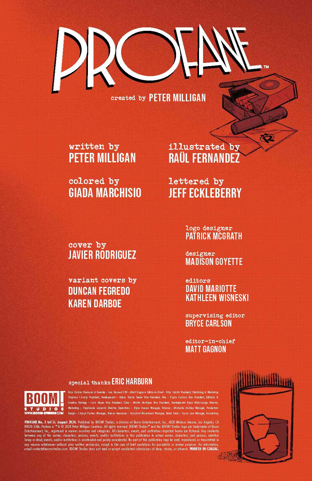 Preview: Profane #3 (of 5) - Graphic Policy
