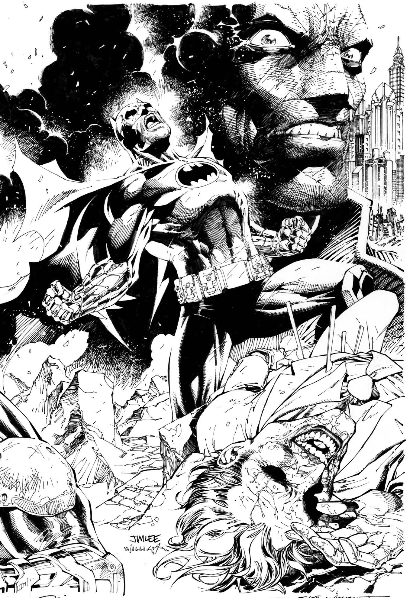 Variant cover by Jim Lee and Scott Williams* (1:608)

*signed by Jeph Loeb