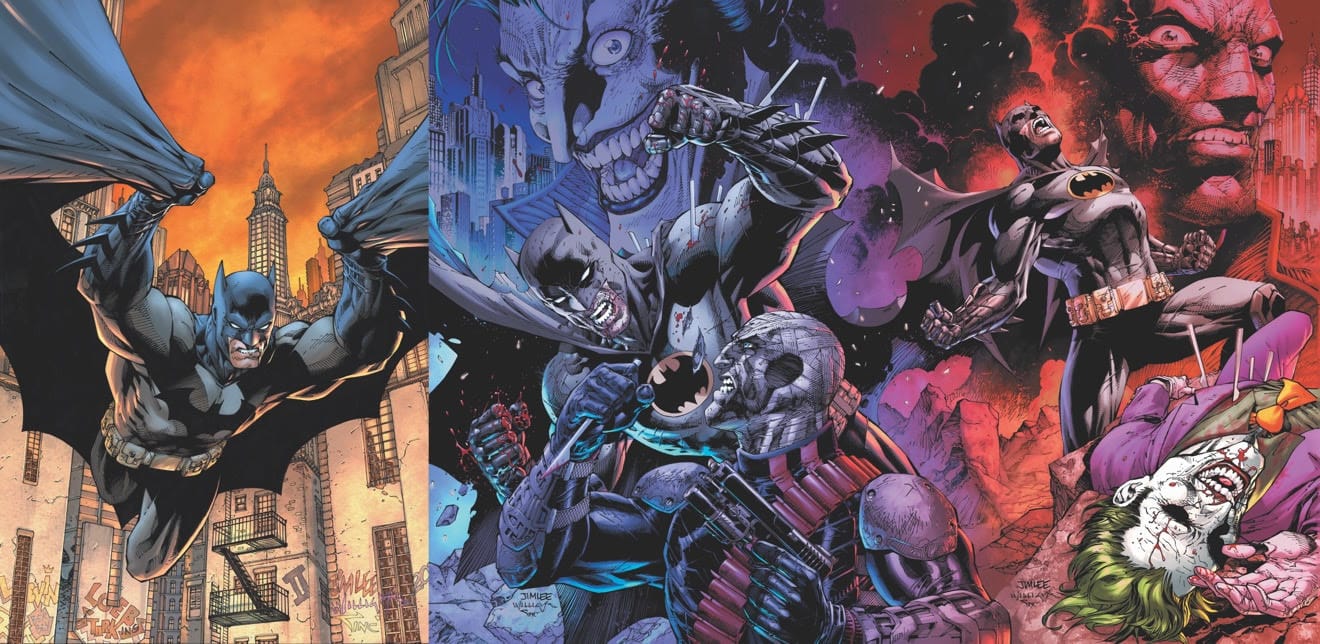 Connecting gatefold variant cover by Jim Lee, Scott Williams and Alex Sinclair