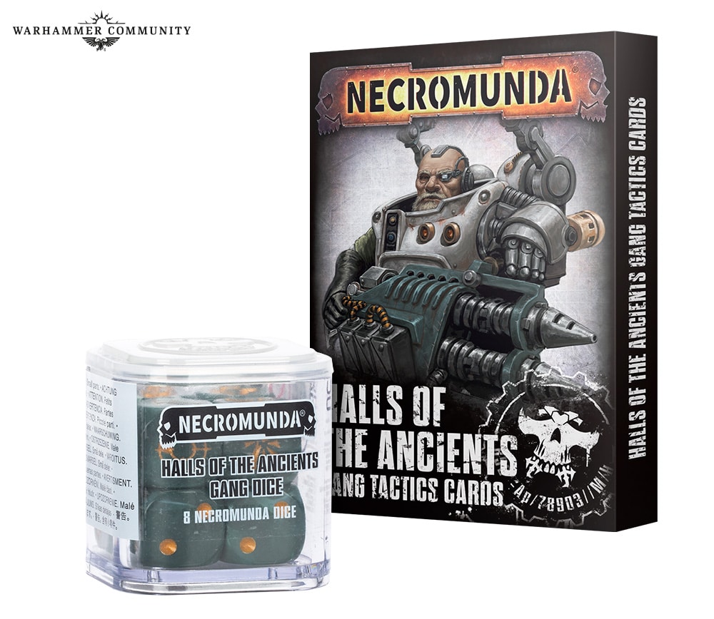 Halls of the Ancients Gang Tactics Cards and Gang Dice
