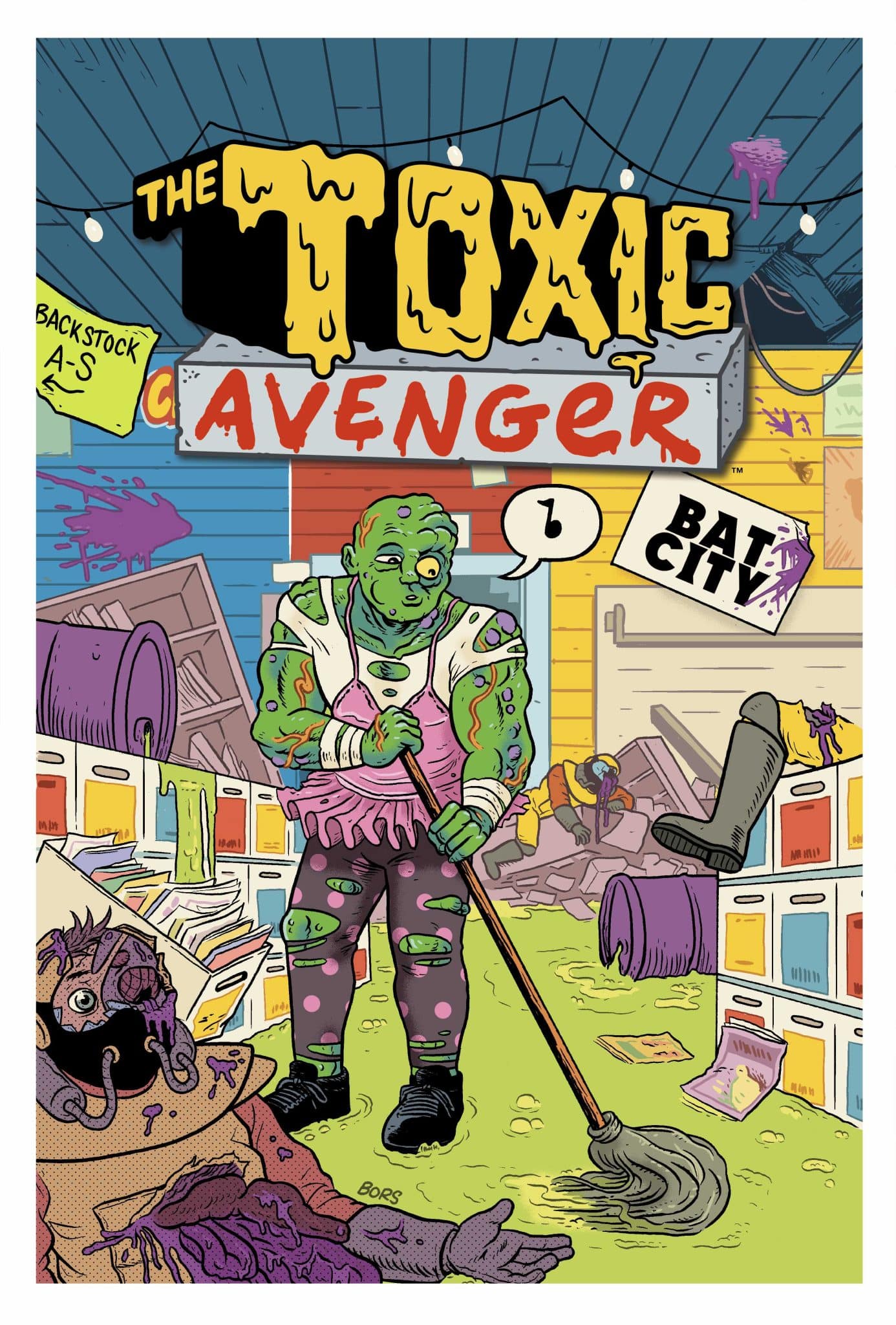 The Toxic Avenger Comics #1 Bat City variant cover