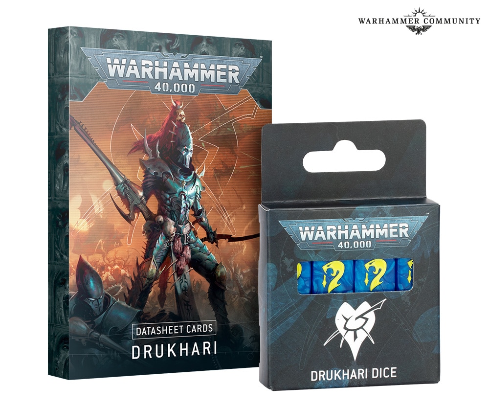 Drukhari Datasheet Cards and Dice