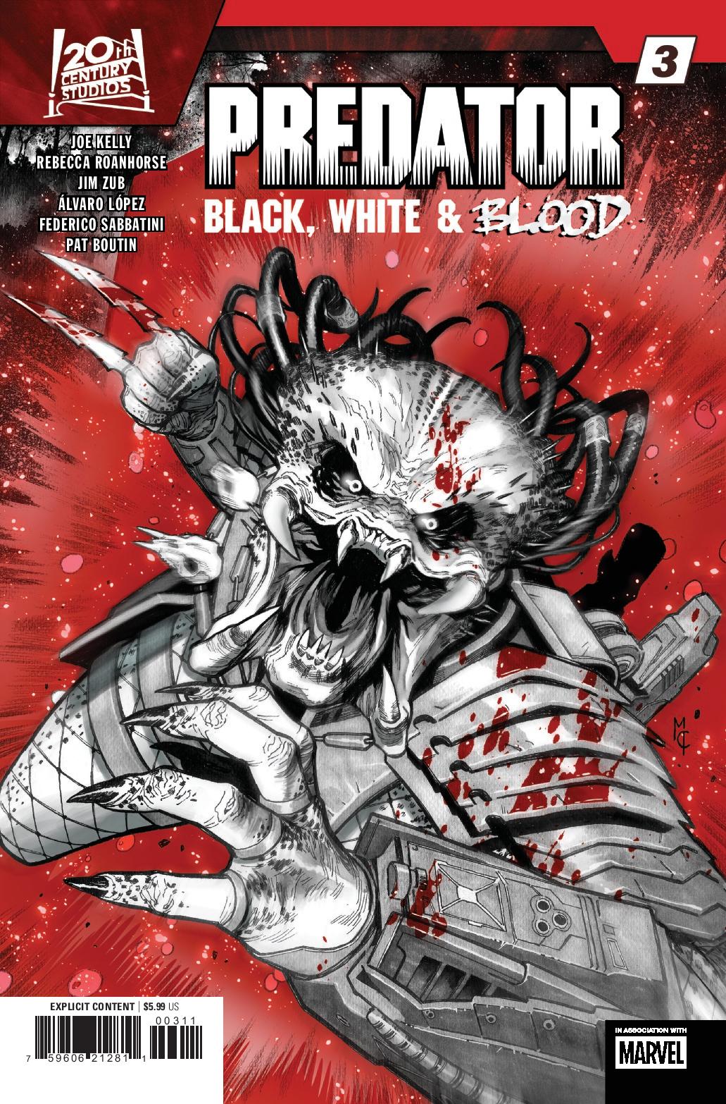 Predator: Black, White & Blood #3